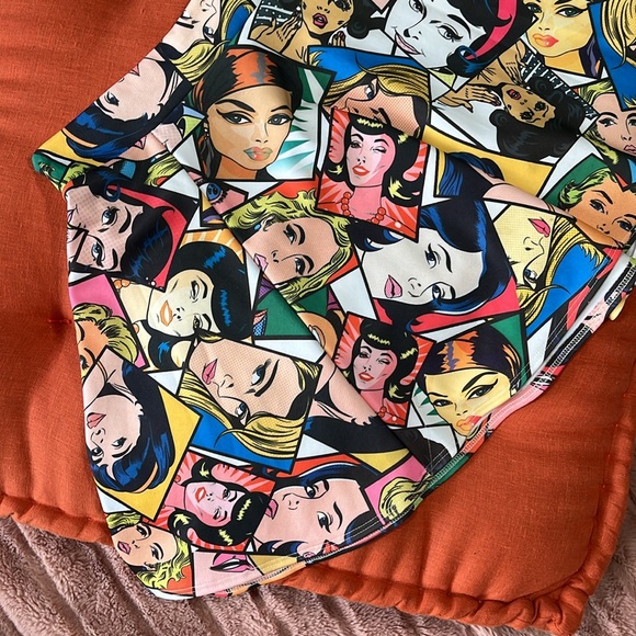 Fun skater skirt size m pop art - Picture 2 of 4